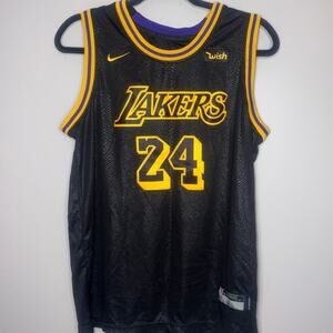 Kobe Bryant #24 Black Mamba Jersey LA Lakers Wish NBA Men's Size XL Nike